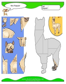Kes Yapıştır Çalışma Sayfaları